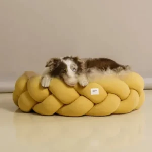 Handgewebtes abnehmbares Hunde- und Katzenbett