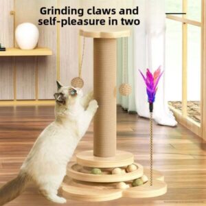 Multifunktionaler Katzenbaum mit Sisal-Kratzstamm