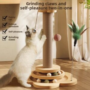 Katzenkratzbaum aus dichtem Plattenmaterial
