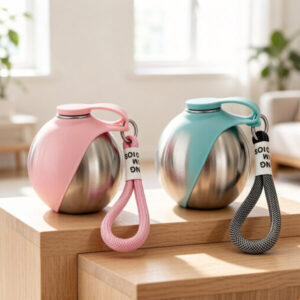 Runde Edelstahl-PET-Wasserflasche