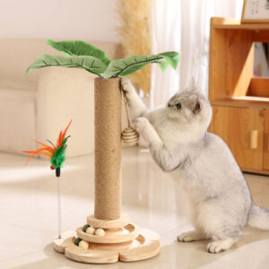 Vertikaler Katzenkletterbaum aus Sisal