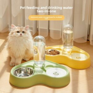 Katzennapf mit integriertem Futter- und Wasserspender