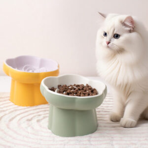Keramik-Fressnapf für Katzen mit Fressbremse