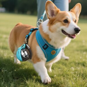 Tragbare Wasserflasche für Katzen und Hunde blau