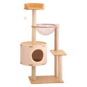 Integrierter Katzenbaum mit Sisal-Kratzstamm