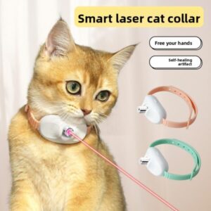 Verstellbares Haustier-Laserhalsband-Spielzeug