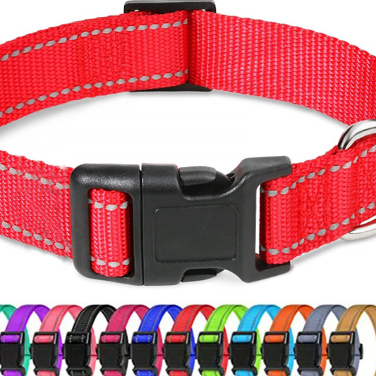 Verstellbares Haustierhalsband- rot – Bild 2