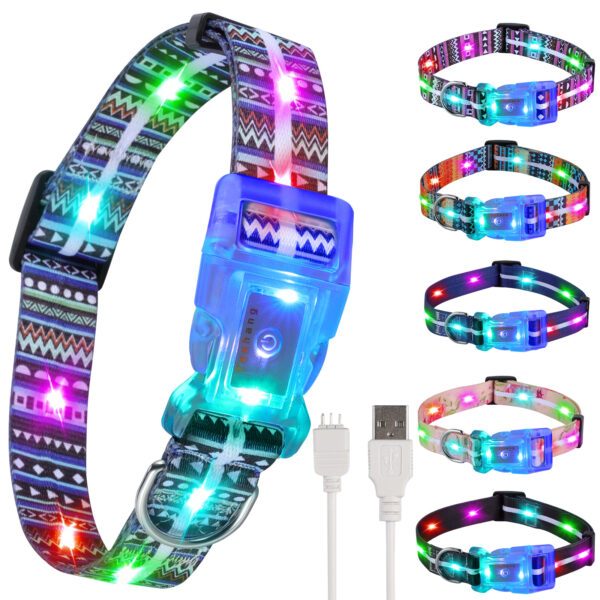 Leuchtendes Halsband für Haustiere
