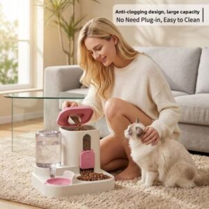 Automatischer Futter- und Wasserspender für Haustiere-pro1