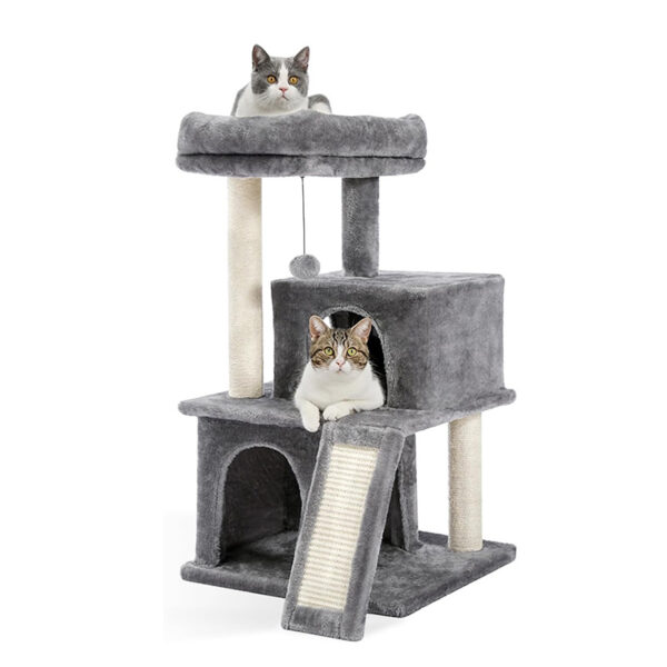 Einteiliges Katzenklettergerüst mit Nest