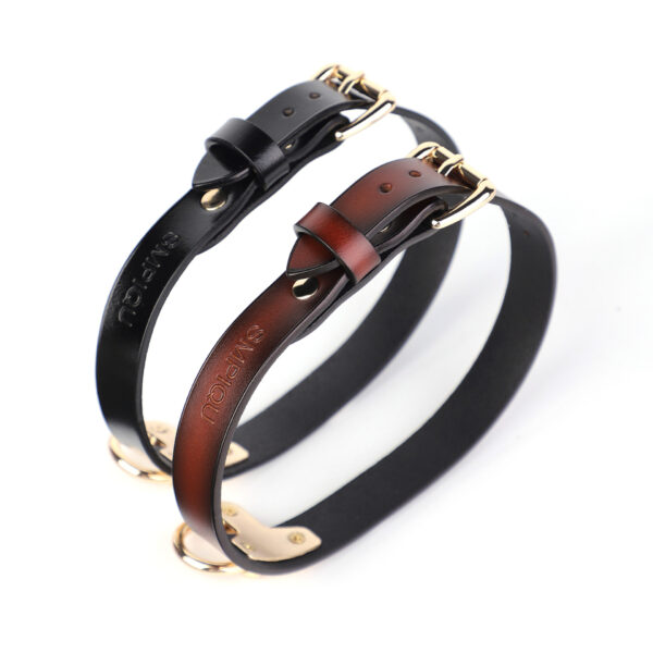 Verstellbares Hundehalsband aus Leder – Bild 4