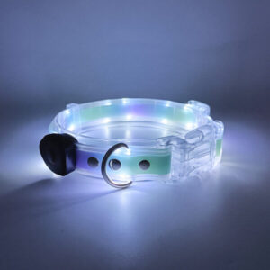 USB-wiederaufladbares LED-Hundehalsband mit Leine