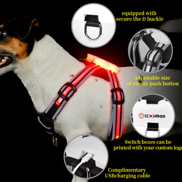 Reflektierendes Hundegeschirr – Bild 3