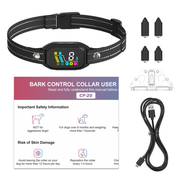 Intelligentes elektrisches Antibellhalsband mit Farbbildschirm – Bild 5