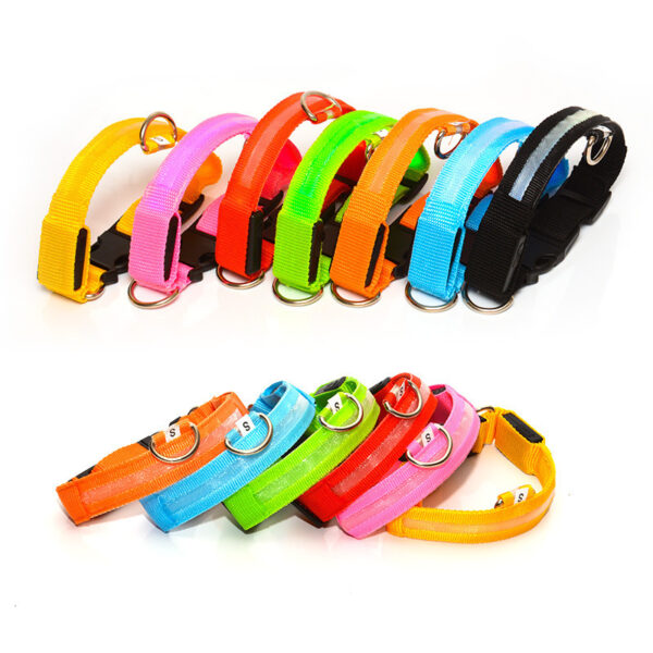 Verstellbares LED-Hundehalsband mit USB-Ladegerät – Bild 3