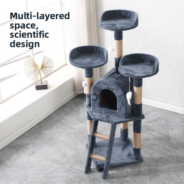 Multifunktionaler Katzenkratzbaum und Katzenbett – Bild 4